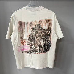 Triple Sevens Off‑White Film Camera Splash Print Graphic Tee