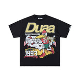 DUAA 1993 Running Club Cartoon Bird Graphic Tee, Vintage Black