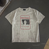 Enfants Riches Déprimés Nietzsche Portrait Print Unisex Cotton Vintage Smudge Washed Crew Neck Short Sleeve Tee