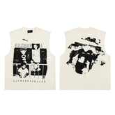 Enfants Riches Déprimés Endless Blockade Print Unisex Loose High Street Sleeveless Camisole Tank Top