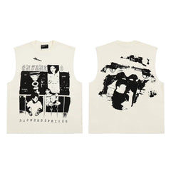 Enfants Riches Déprimés Endless Blockade Print Unisex Loose High Street Sleeveless Camisole Tank Top