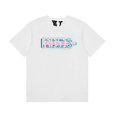 VLONE Mosaic Big V Print Loose Unisex Crew Neck Base T-Shirt