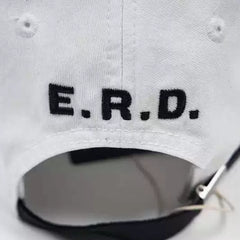 Enfants Riches Déprimés Master Judge Embroidered Black‑White Two‑Tone Unisex Baseball Sun Cap
