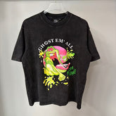 Triple Sevens Vintage Black Slime Monster Cartoon Graphic Tee