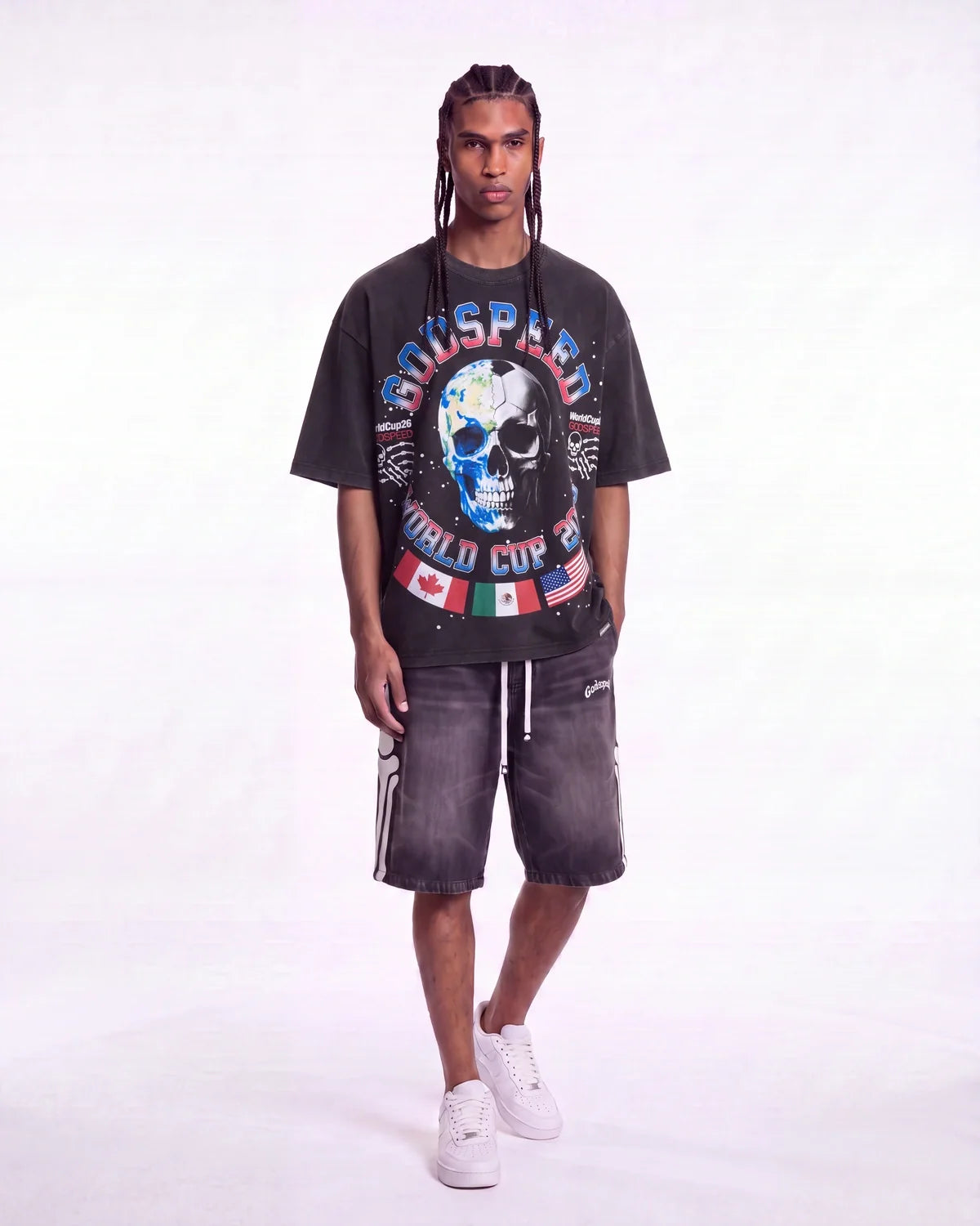Godspeed Planet Futbol Tee Black