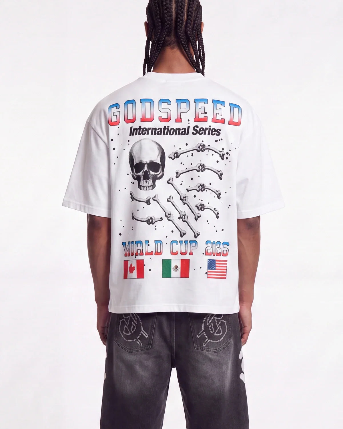 Godspeed Planet Futbol Tee White