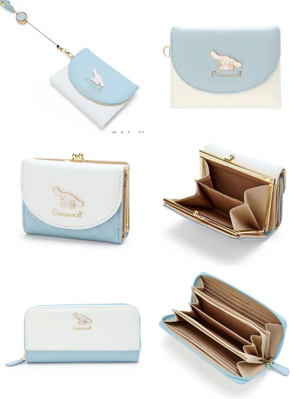 Cinnamoroll Minimal Design Long Wallet