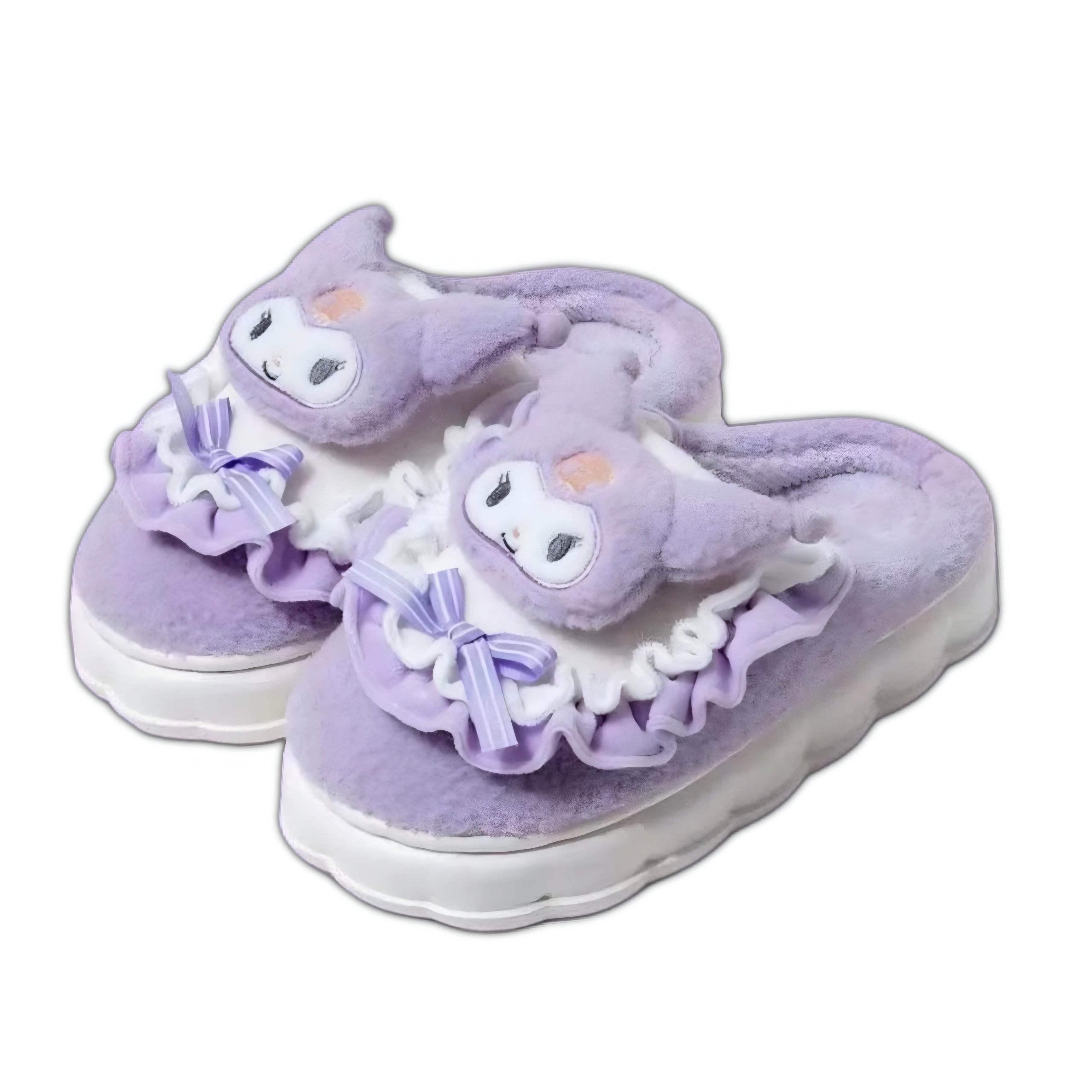 Kawaii Hello Kitty Fuzzy Slippers