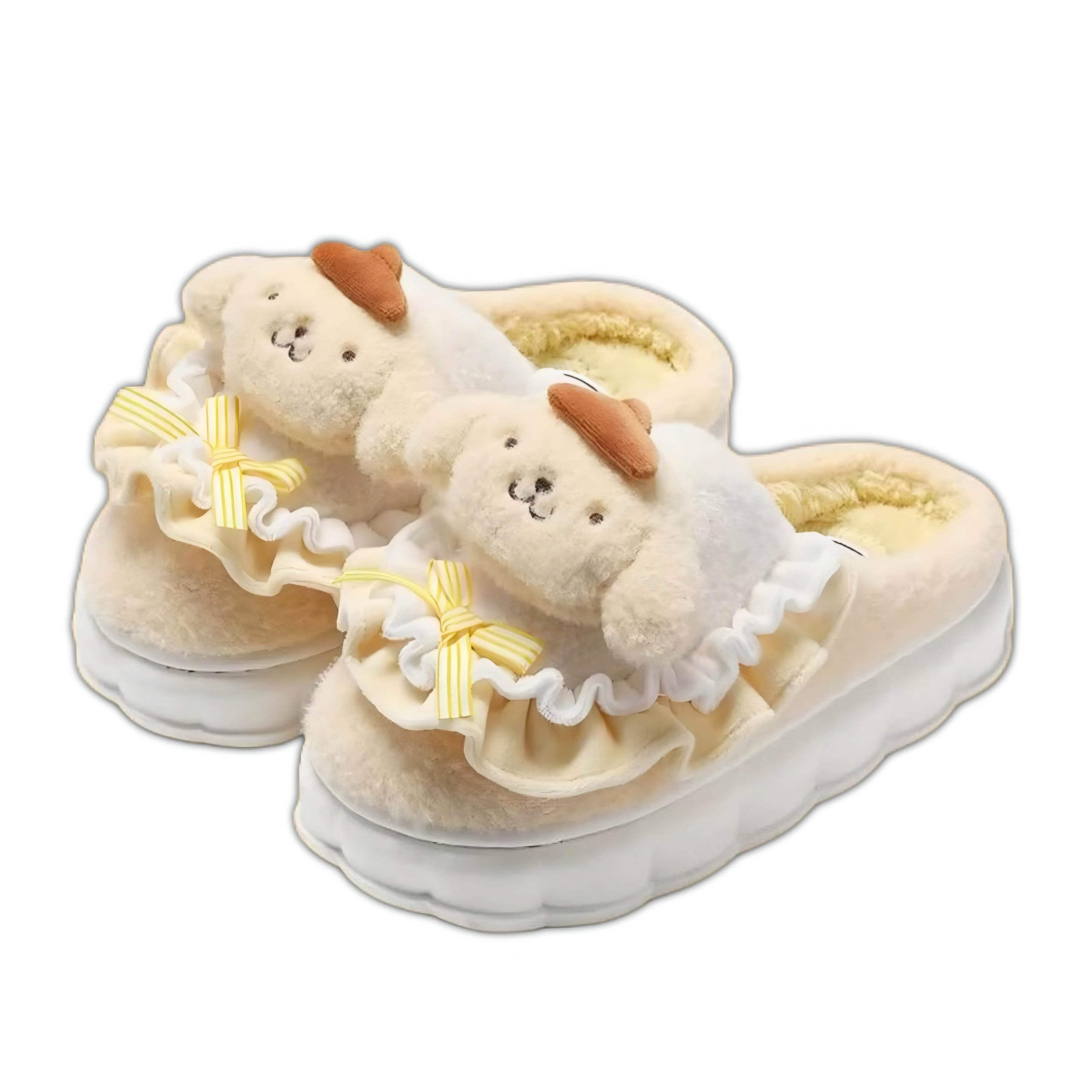 Kawaii Hello Kitty Fuzzy Slippers