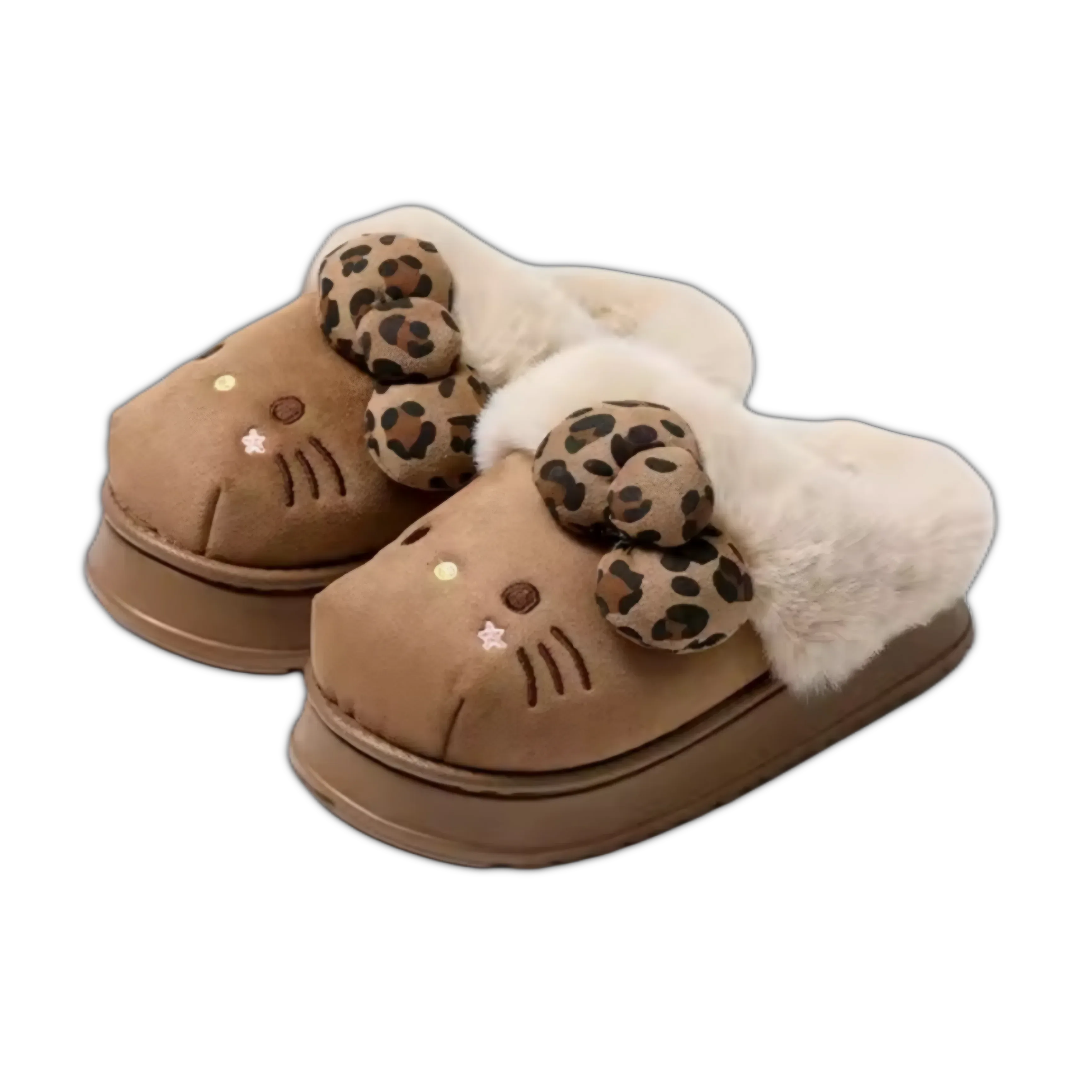 Hello Kitty Fluffy Bow Slippers