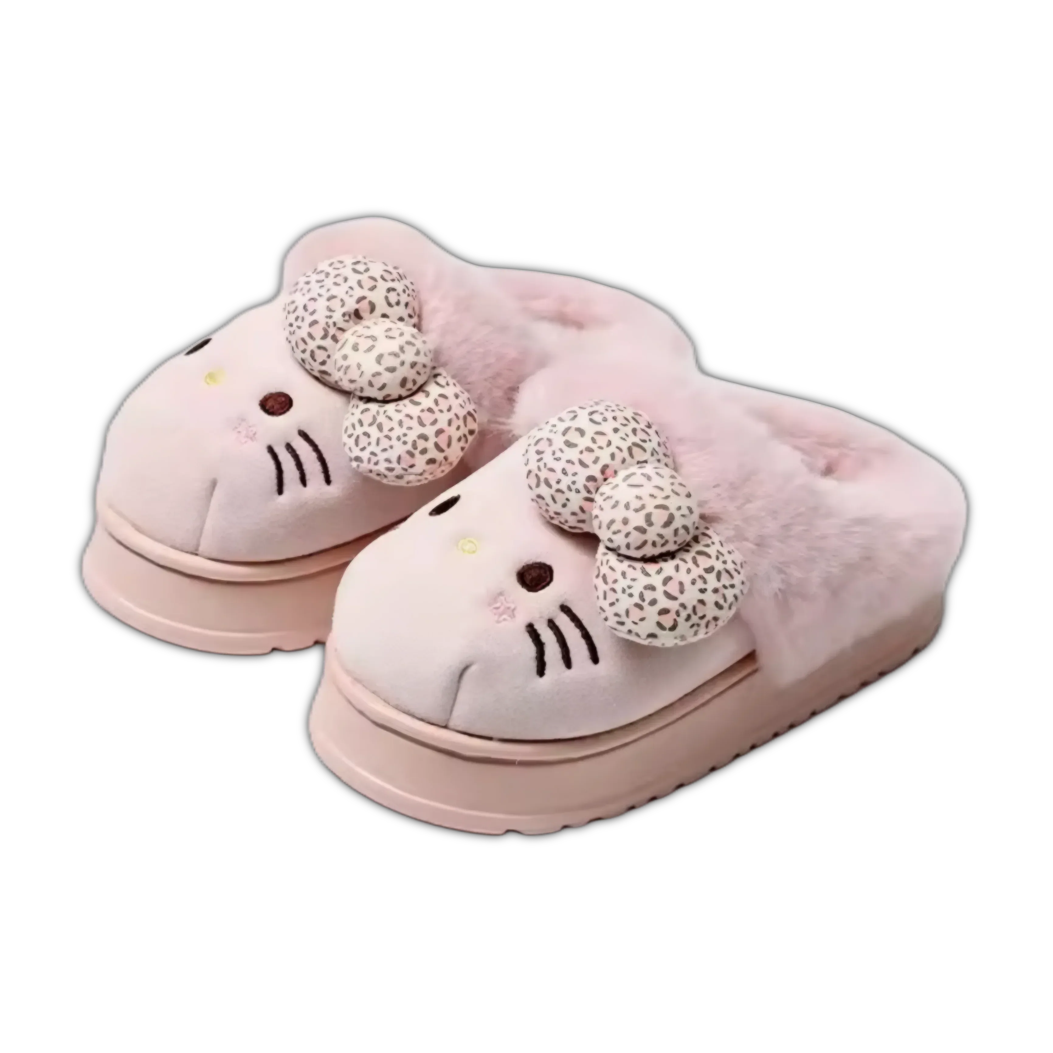 Hello Kitty Fluffy Bow Slippers