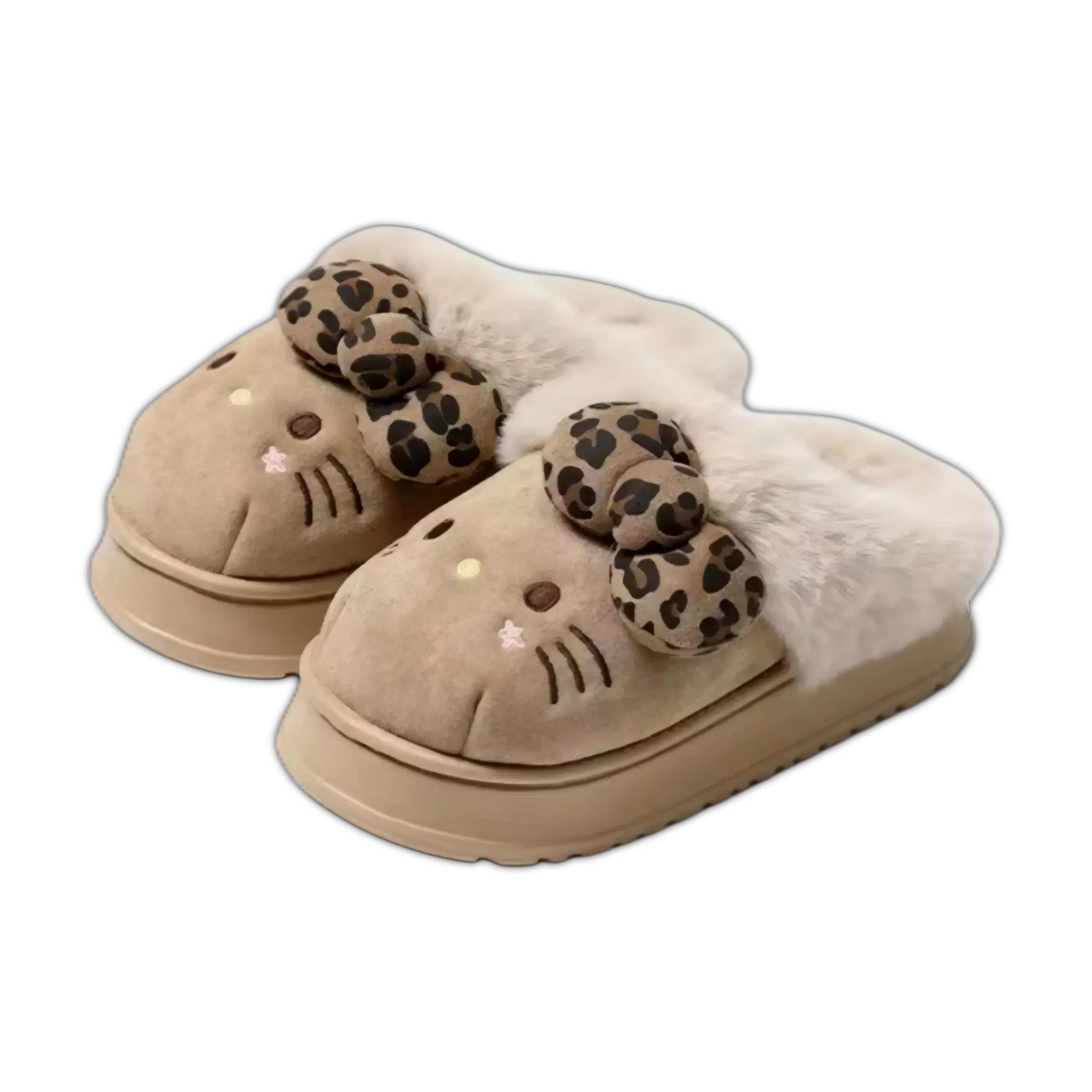 Hello Kitty Fluffy Bow Slippers