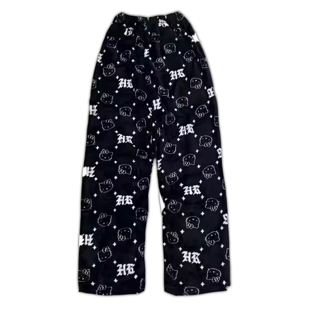 Hello Kitty Dark HK Monogram Pajama Pants