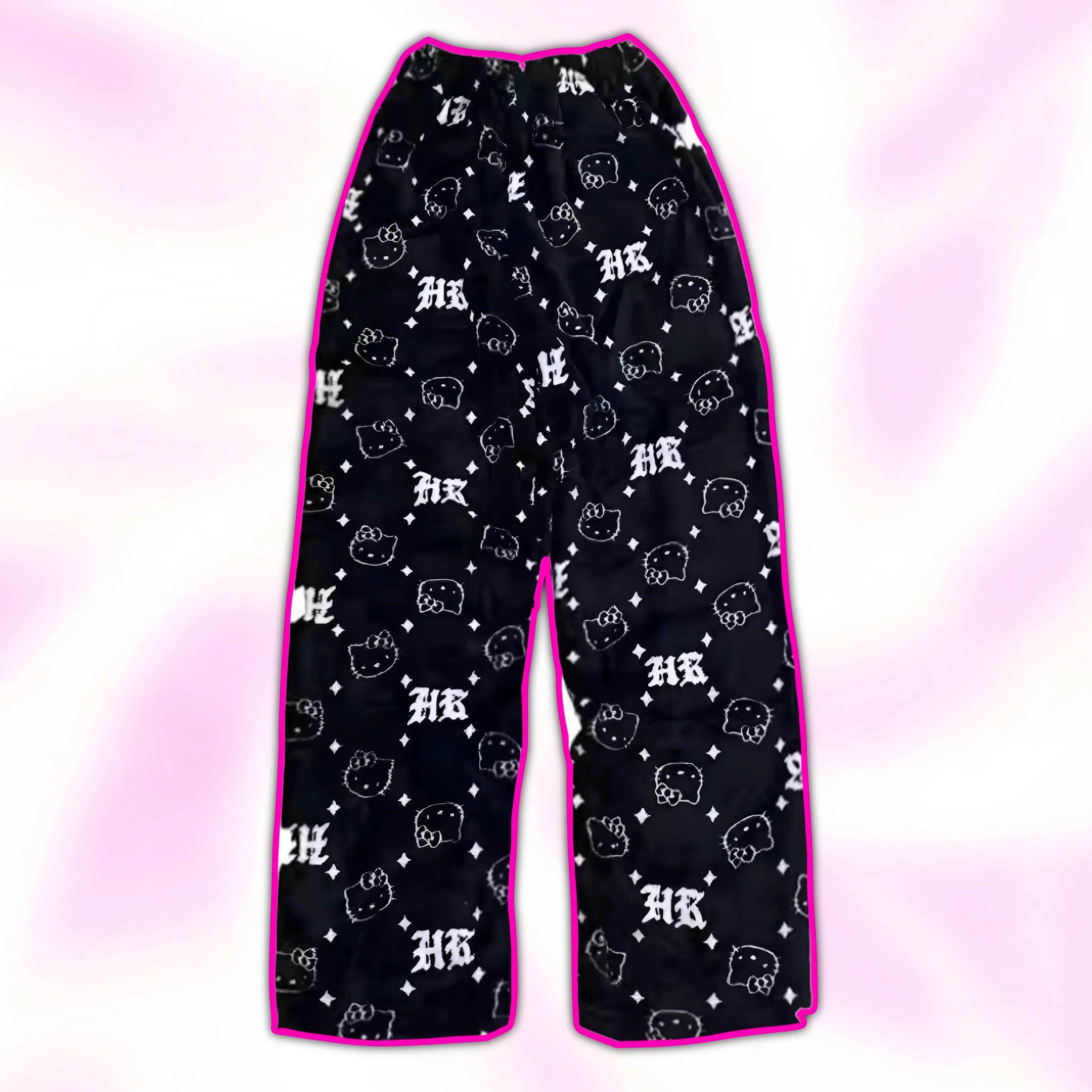 Hello Kitty Dark HK Monogram Pajama Pants