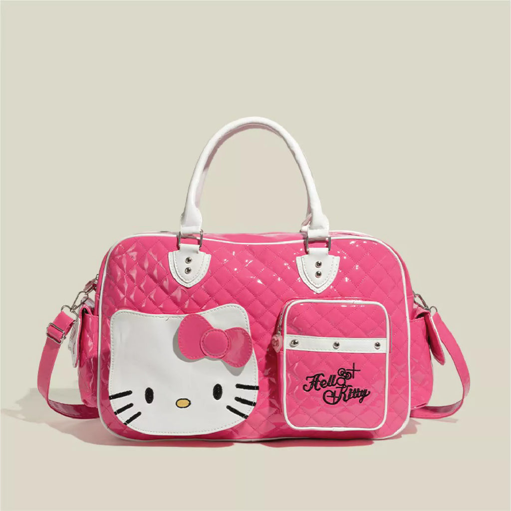 HelloKitty Cute PU Weekender Duffel Bag