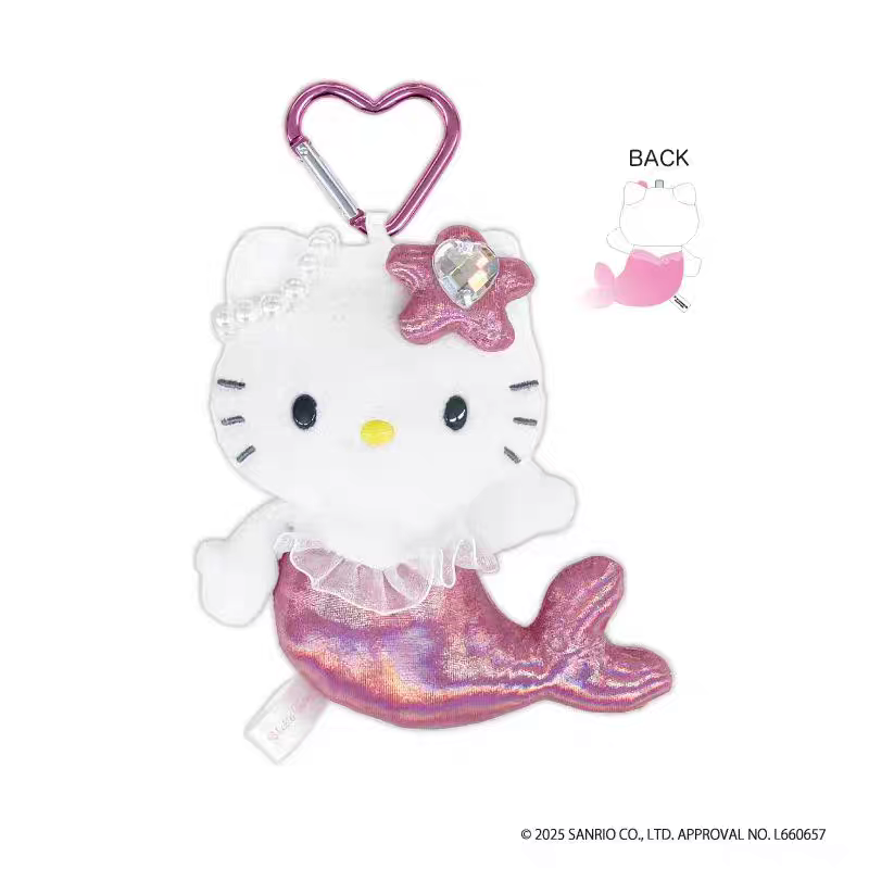 Sanrio (Japan) NIC Mermaid/Fairy Heart-Shaped Keychain