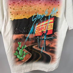 Triple Sevens Off‑White Rhinestone City Cartoon Scene Graphic Tee