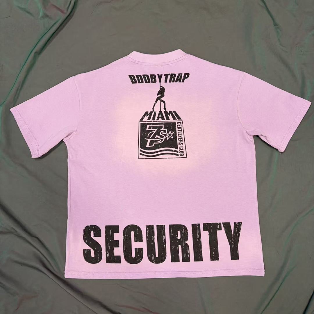 Triple Sevens Lavender Figure Silhouette Logo Graphic Tee