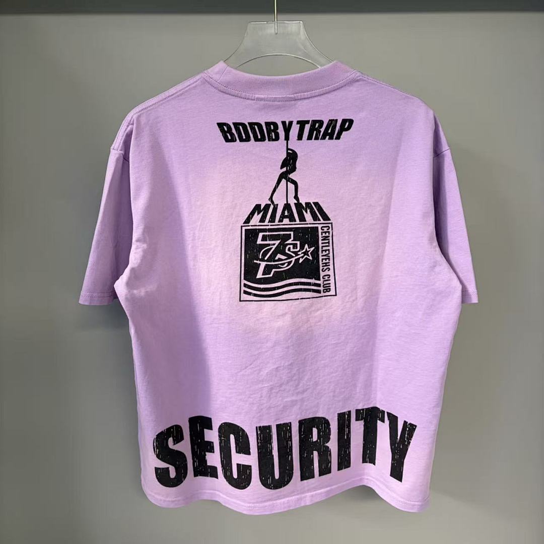 Triple Sevens Lavender Figure Silhouette Logo Graphic Tee