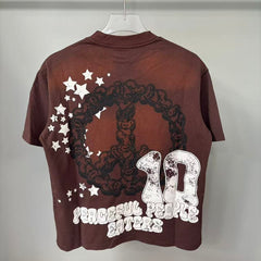 Triple Sevens Vintage Brown Football Star Graphic Tee