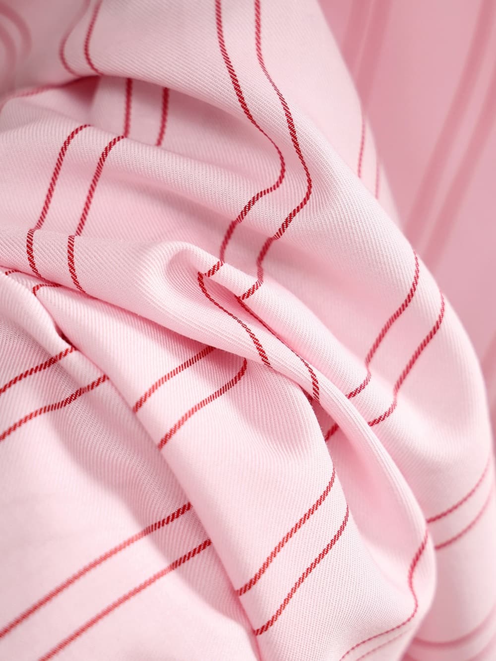Hello Kitty Pink Striped Lyocell Cotton Pajama Set