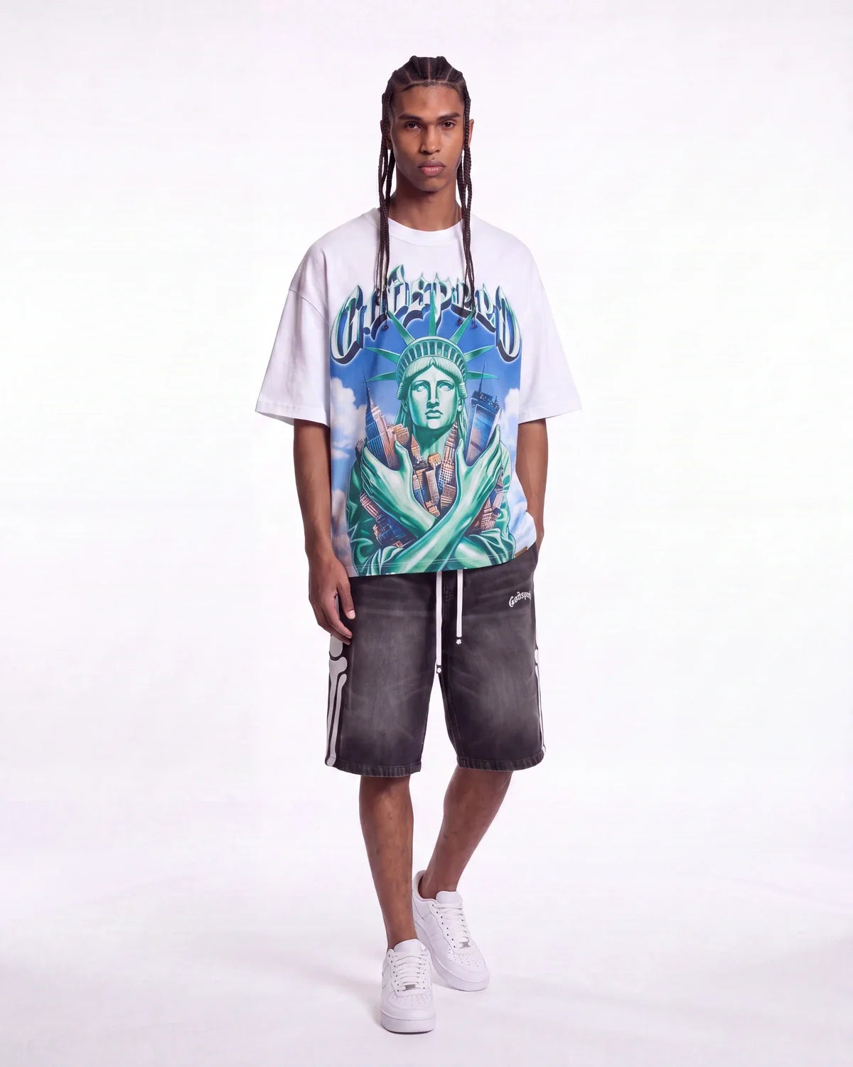 Godspeed Empire Guardian Tee White