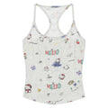 HK Retro Mini Vest - Y2K Fitted Sleeveless Top for Women