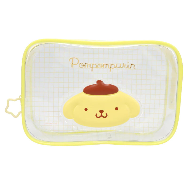 Sanrio Clear Gingham Zipper Pouch