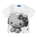 HK Y2K Black Vintage Tee - Oversized Retro Graphic T-Shirt for Women