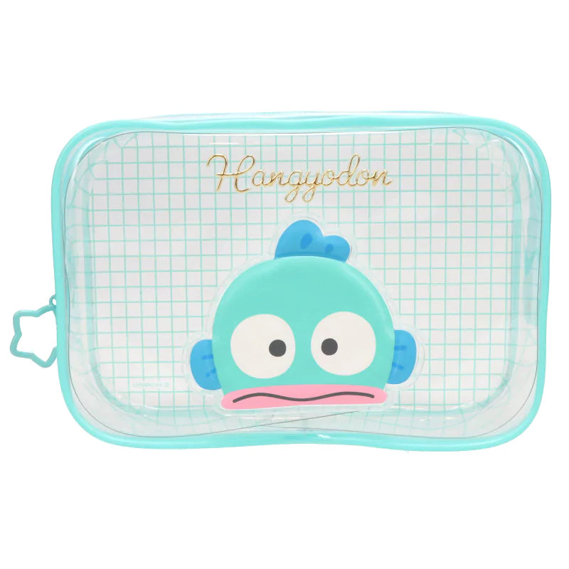 Sanrio Clear Gingham Zipper Pouch