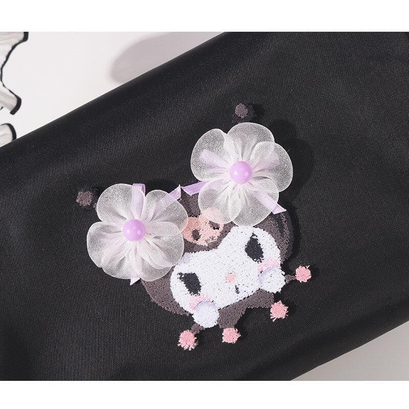 Sanrio Licensed Kuromi Floral Bag