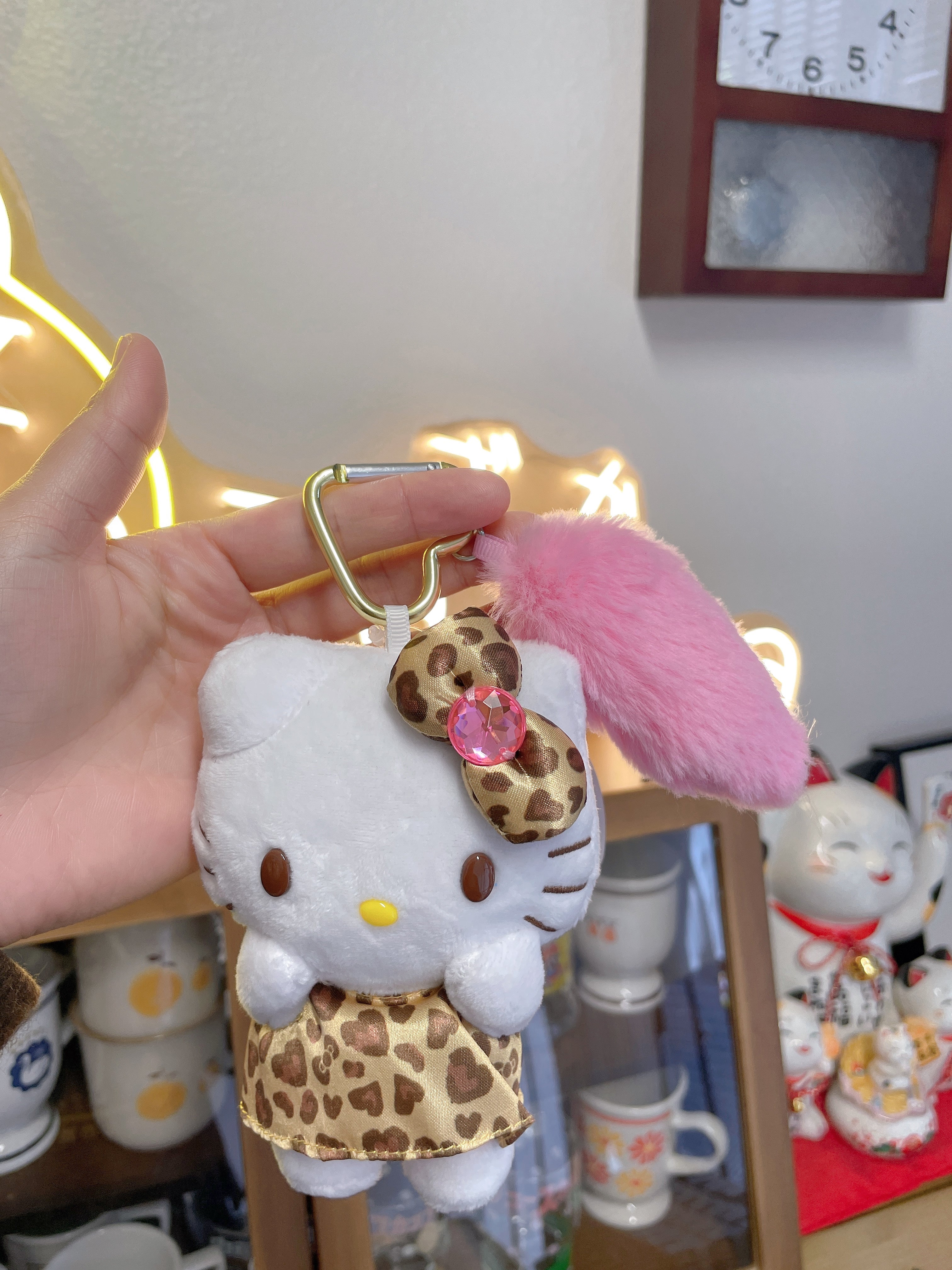 Sanrio (Japan) NIC Brown Leopard Print Heart-Shaped Pendant