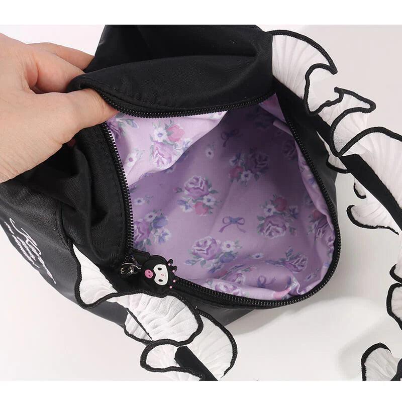 Sanrio Licensed Kuromi Floral Bag