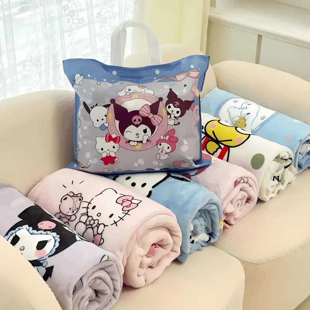 Hello Kitty Kawaii Nights Velvet Blanket