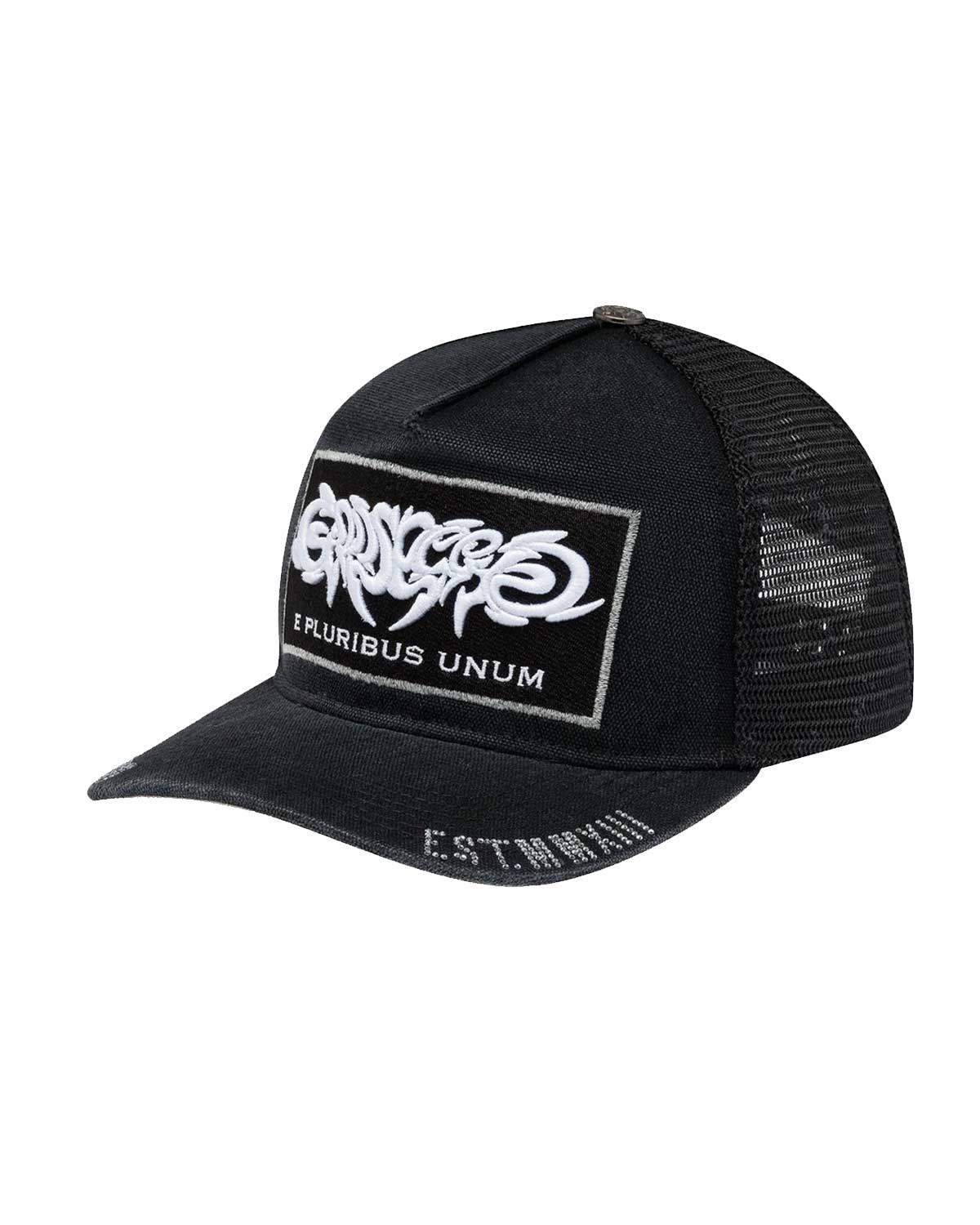 Godspeed E Pluribus Trucker Hat Black/White