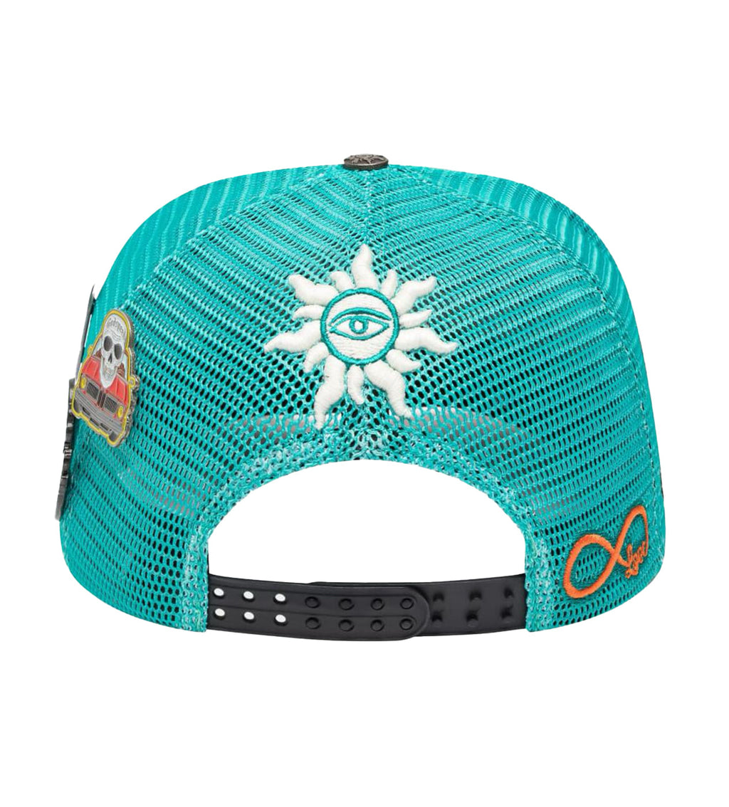 Godspeed Forever Trucker Hat Turquoise/Black