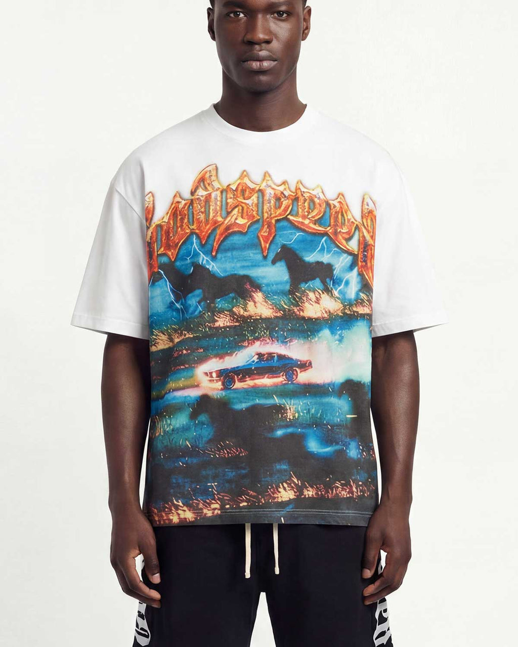 Godspeed Horsepower Tee White