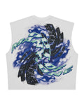 Godspeed Liberty Tears Sleeveless Tee White