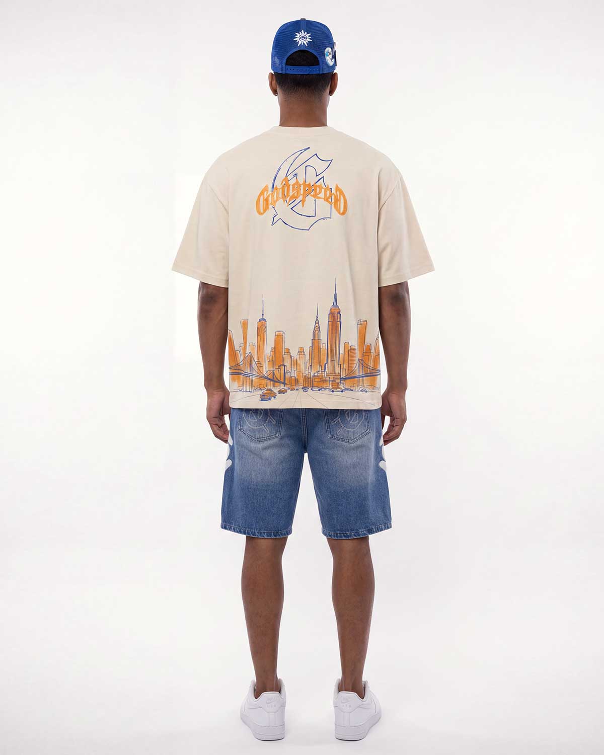 Godspeed Femur Denim Shorts Blue