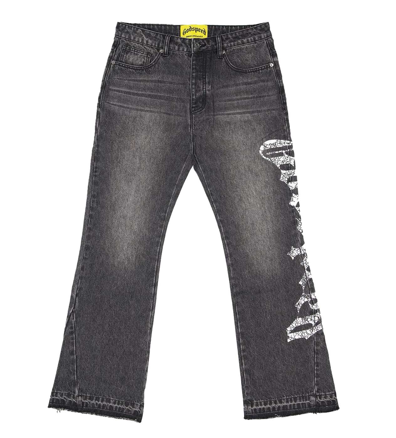 Godspeed OG Logo Flared Denim Black Wash
