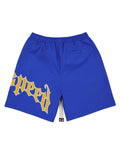 Godspeed OG Logo Nylon Shorts Blue/Yellow