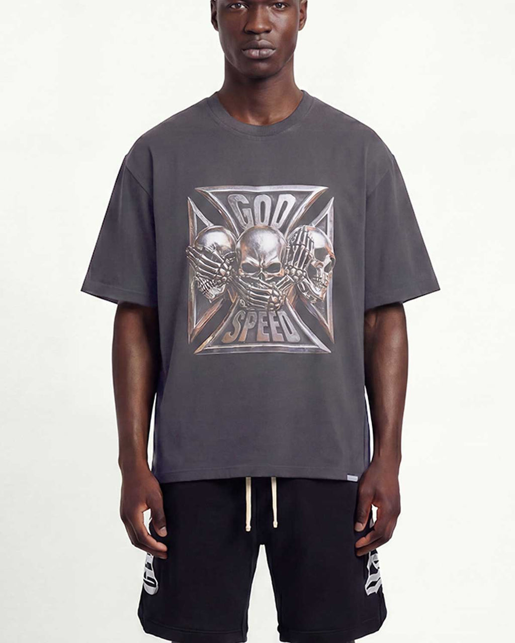Godspeed Omerta Tee Ash Grey