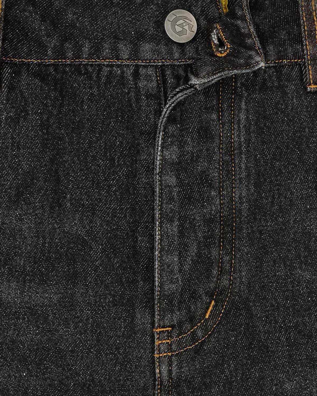 Godspeed Twin Panel Denim Shorts Black
