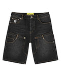 Godspeed Twin Panel Denim Shorts Black