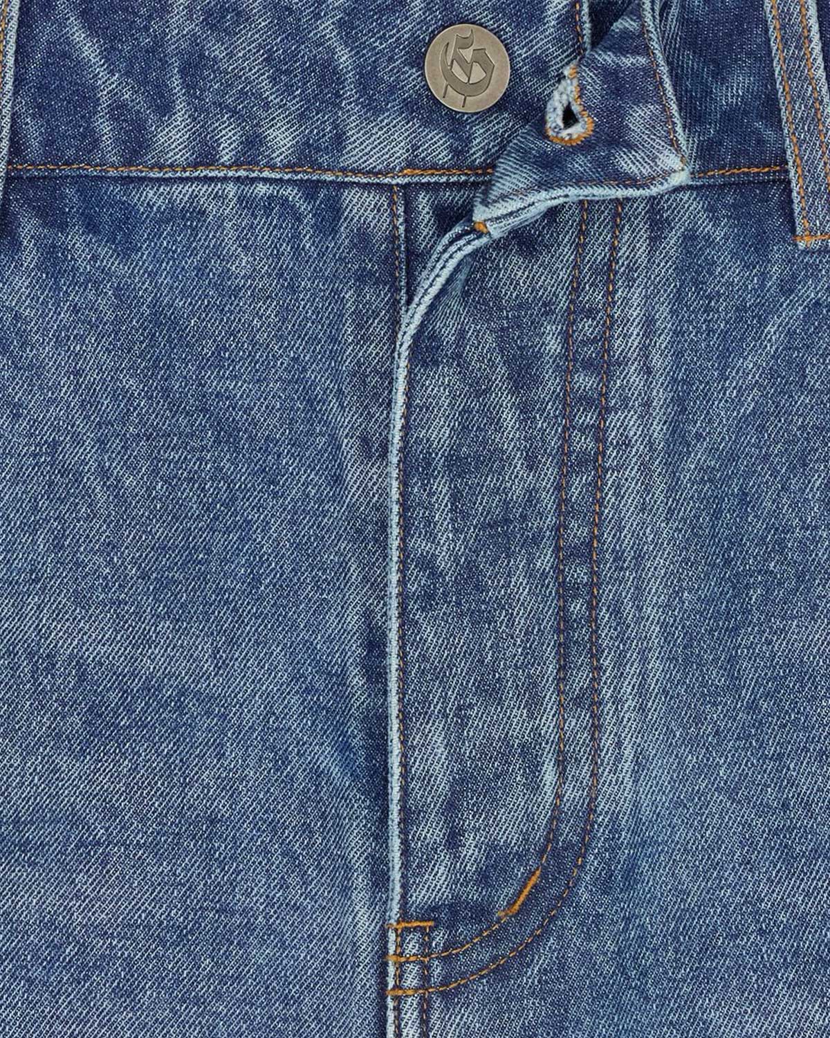 Godspeed Twin Panel Denim Shorts Blue