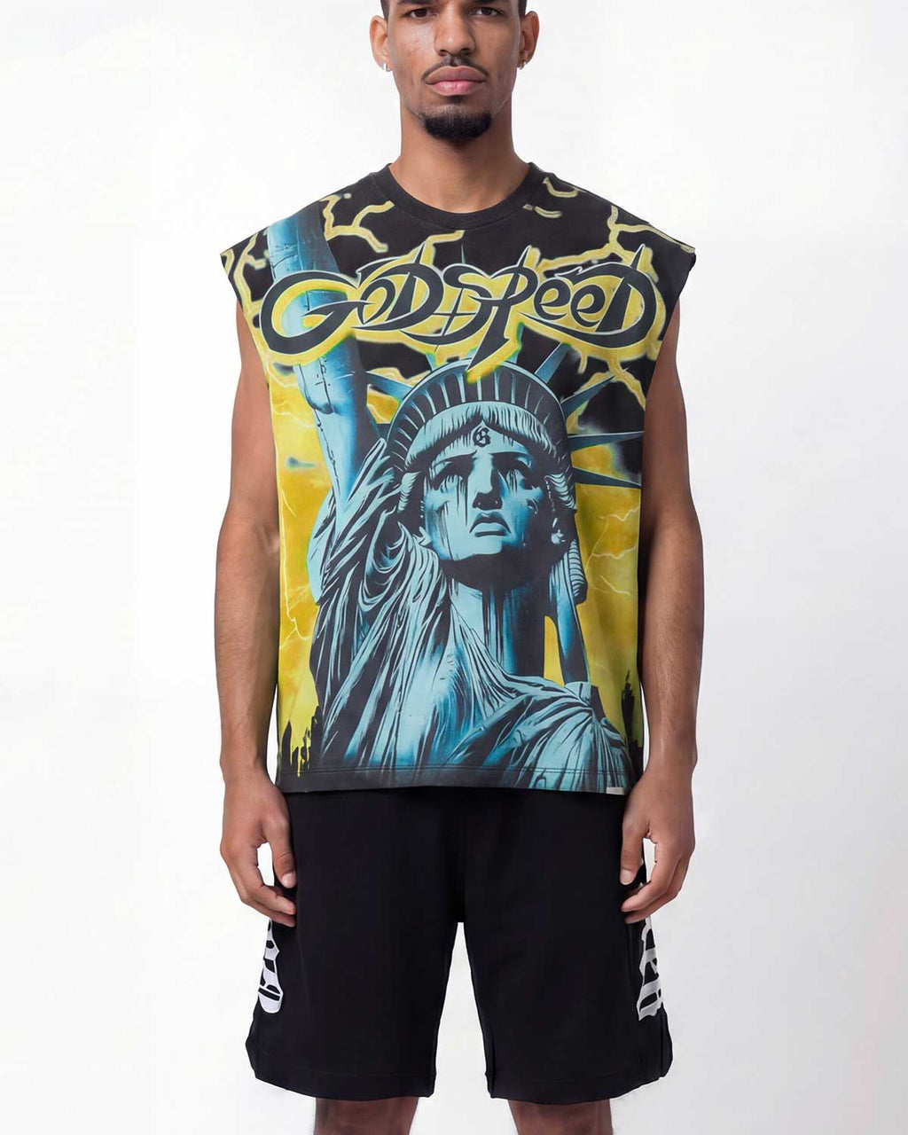 Godspeed Voltage Sleeveless Tee Black/Yellow