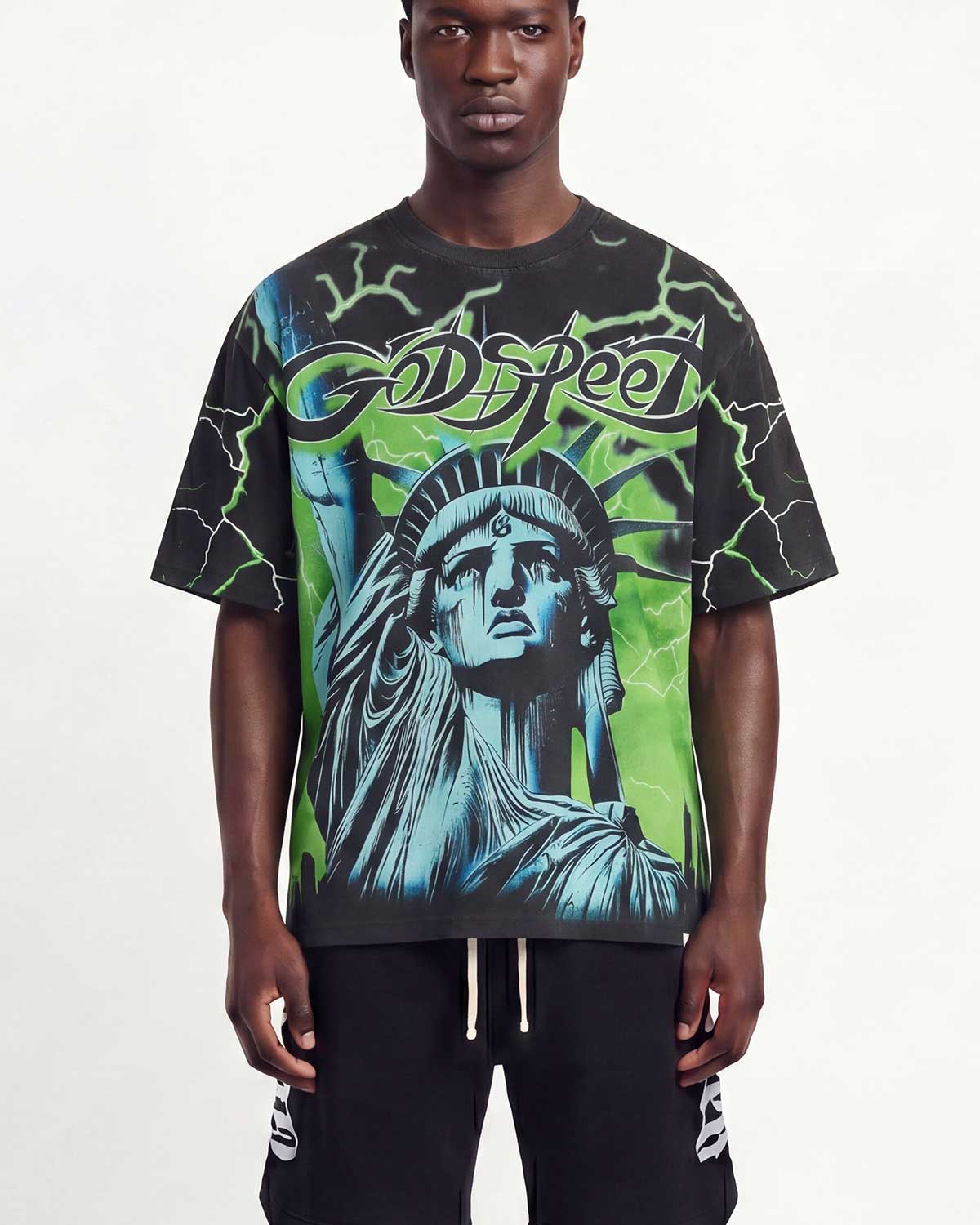 Godspeed Voltage Tee Black/Green