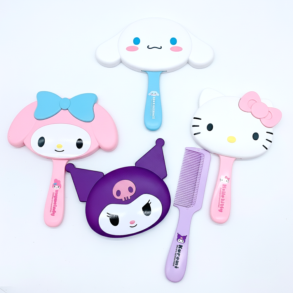 Sanrio Mirror + Comb Vanity Set - Hello Kitty