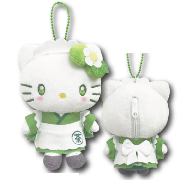 Sanrio's Halloween mascot, a green matcha-colored storage bag, 15cm tall.