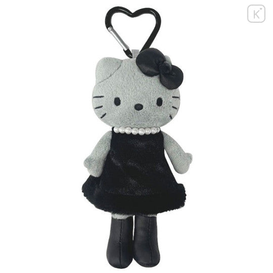 Japan SANRIO Sanrio NIC black and gray series long-legged kitty pendant love buckle